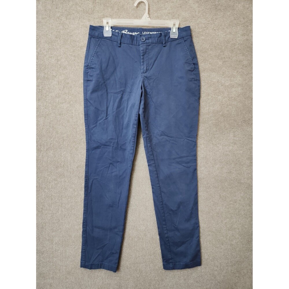 Eddie Bauer Boyfriend Slim Pants Womens 6 Blue Legend Wash Stretch